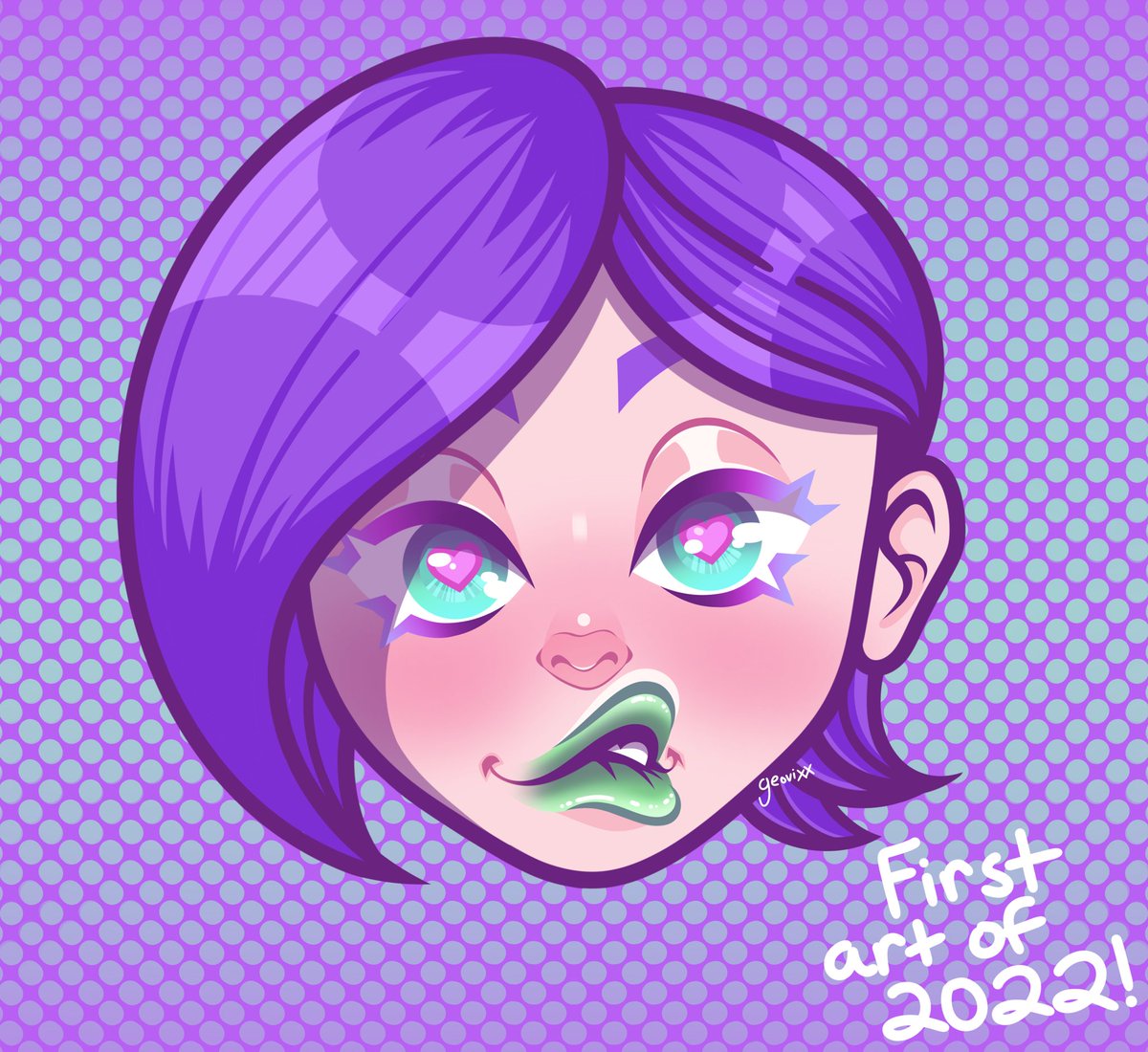 Geovixx's tweet photo. Practicing with expressions to start off the new year! Here’s to a great 2022! 🥂 🎉 
•
•
•
#art #myart #portrait #portraitart #expression #anime #manga #animeart #mangaart #love #illustration #design #cartoon #color https://t.co/KhEuG50ZpS