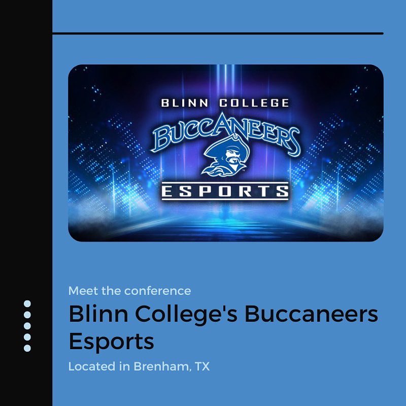 Meet the conference: Blinn College’s Buccaneers Esports

With the main campus located in Brenham, TX, Blinn College houses around 17,000 students across 4 different campuses.