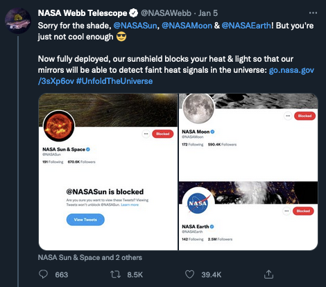 SpaceSciSteph's tweet photo. YOU GUYS.

COME ON.

@NASA's social media team is KILLING IT 😂💀 https://t.co/lJY3fshMX1