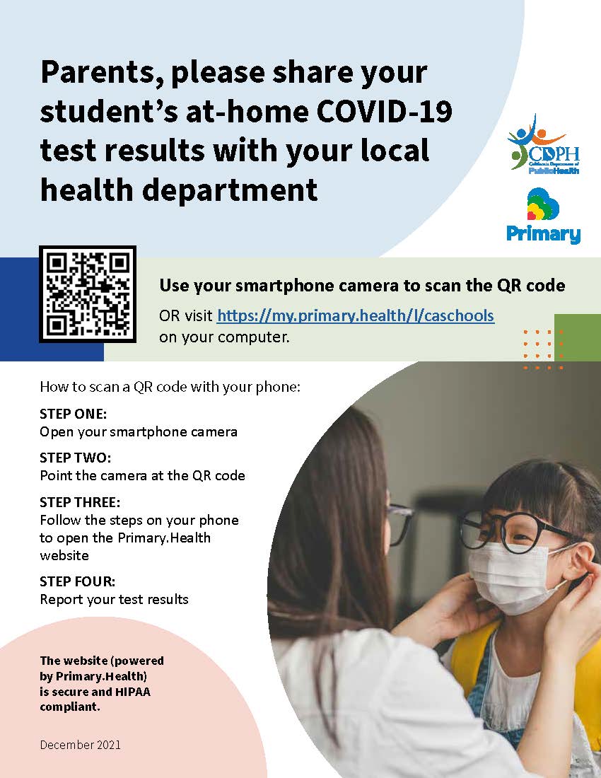ProsperityElem1's tweet photo. The California Department of Public Health and the Kern County Superintendent of Schools will provide at - home COVID-19 antigen (rapid) tests for all Greenfield students. Please read the Letter from the Superintendent Ramon Hendrix for more information.
https://t.co/QykjXFlpYy https://t.co/IBjlWaMtsP