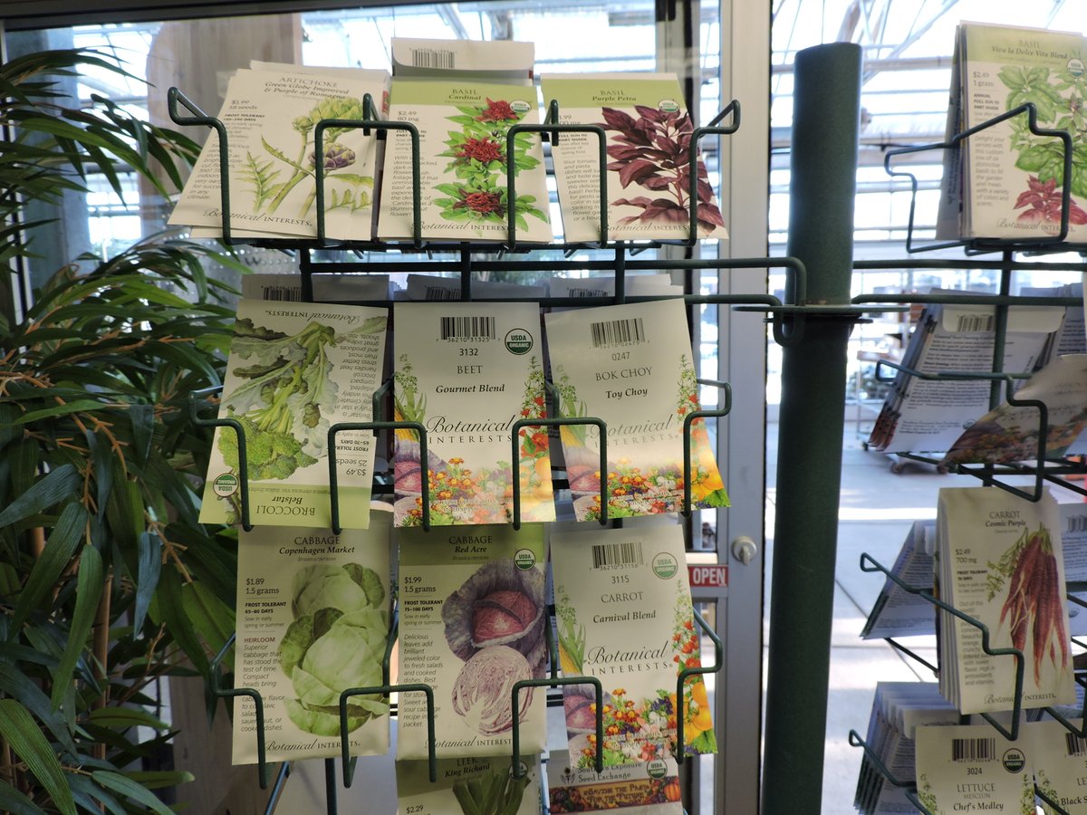 SharonLeeSays's tweet photo. Seeing all those gorgeous gardens on social media has gardeners viewing virtual catalogs and longing to start seedling indoors. #aroundtheparkagain finds some local garden centers are setting up their seed displays now. https://t.co/cCBIScLTYZ https://t.co/zWpYHBDyRH
