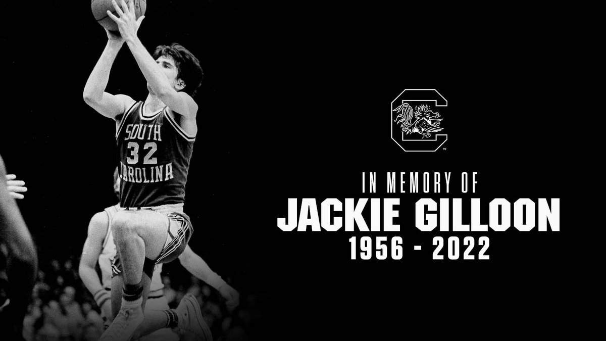 GamecockMBB's tweet image. Saddened to learn of the passing of Jackie Gilloon, who played for Frank McGuire from 1975-78. 

He ranks No. 2 all-time in assists at South Carolina with 533 and is still the program leader in career assist per game average (5.08). RIP Jackie. 

#Gamecocks🐔🏀 // #ForeverToThee