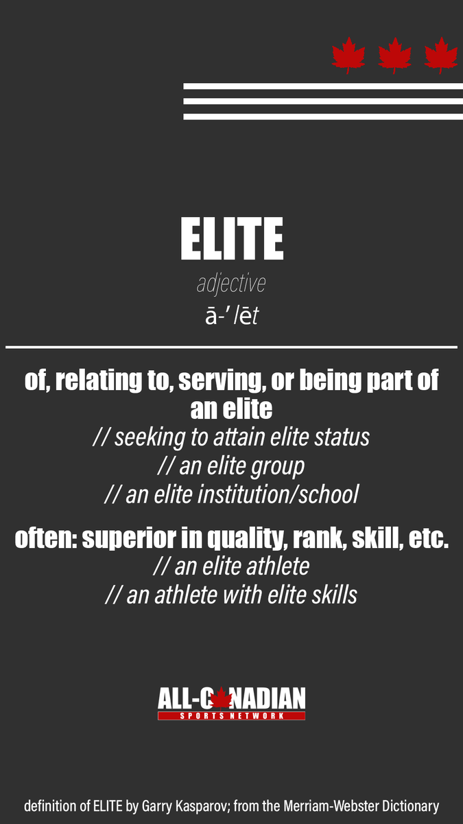 By ✨multiple✨ definitions, student-athletes across post-secondary sport in Canada are ELITE.

#AllCanadian