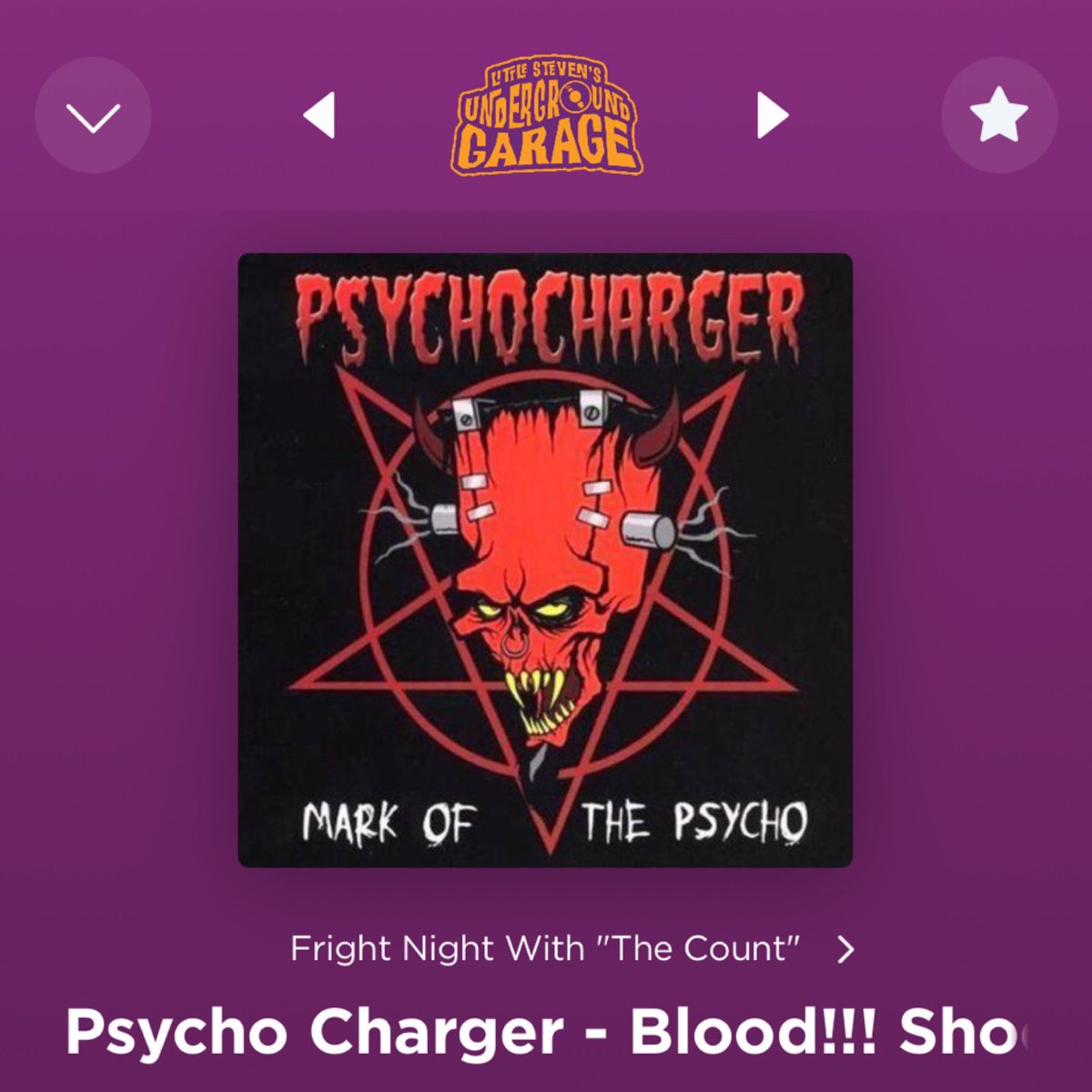 Now on Demand!! “Friday Night w/The Count” on @siriusxm @stevievanzandt Ch. 21…get some Blood! Shock! Kill! Rock! And dig that badass artwork by <a href="/toxictoons/">toxic</a>  Unkle Pigors @jimmypsycho  #psychocharger