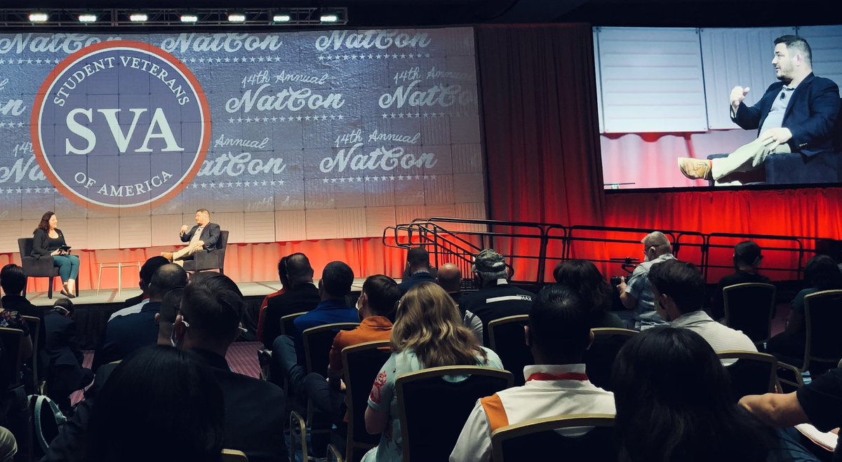 Being a leader can be awkward, uncomfortable, and challenging. That’s completely normal. 
@AbbyKinch & @ColumbiaVeteran’s R.J. Jenkins discuss the #ImposterPhenomenon and how to embrace the challenge. 
#NatCon2022 #WeAreVA