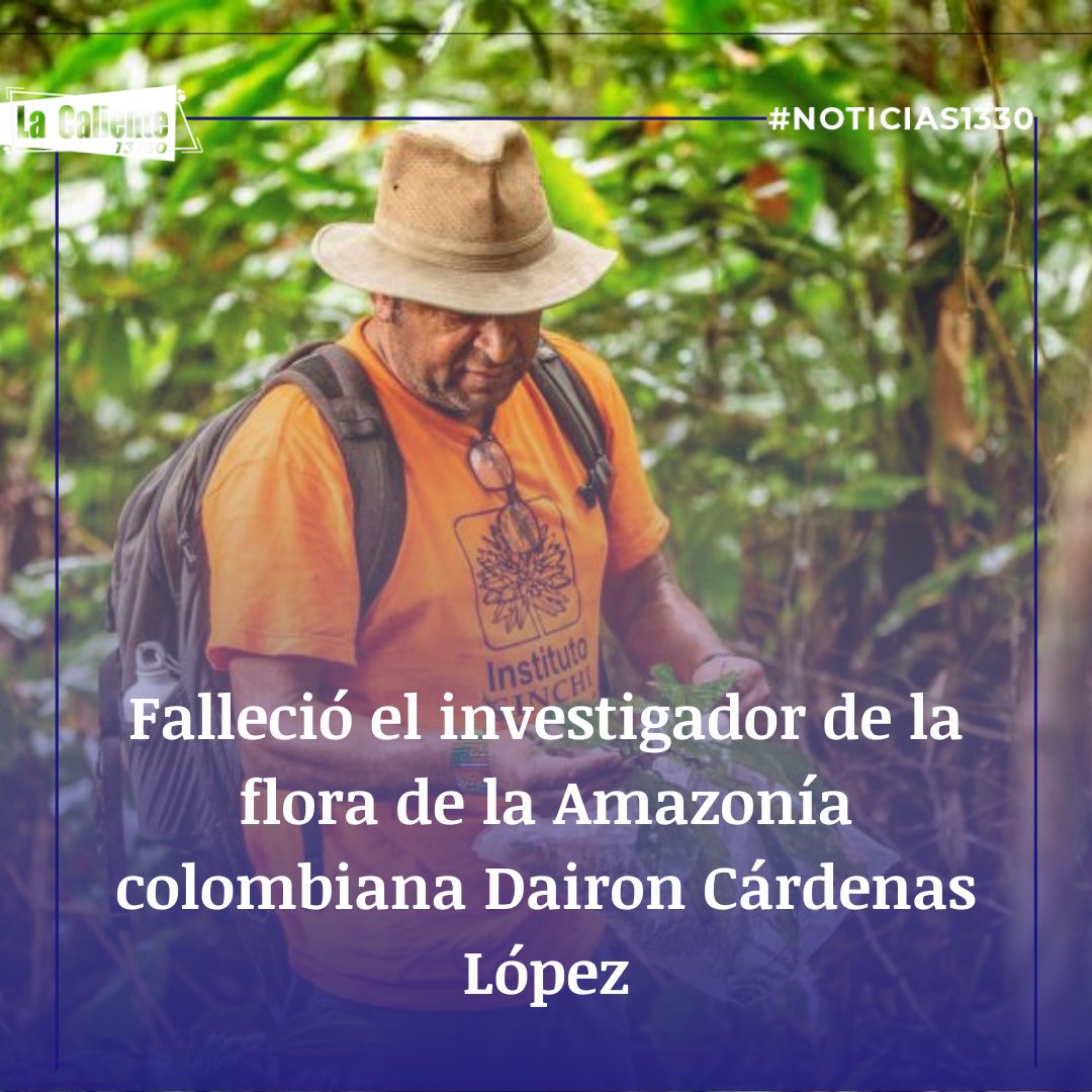 lacaliente1330's tweet image. #Noticias1330 - Falleció Dairon Cárdenas López, investigador de más de 40 años de la flora de la Amazonía colombiana. ¿Qué legado dejan sus estudios? - bit.ly/3t0eaq5

#Noticias1330 #Lacaliente1330 #Medioambiente