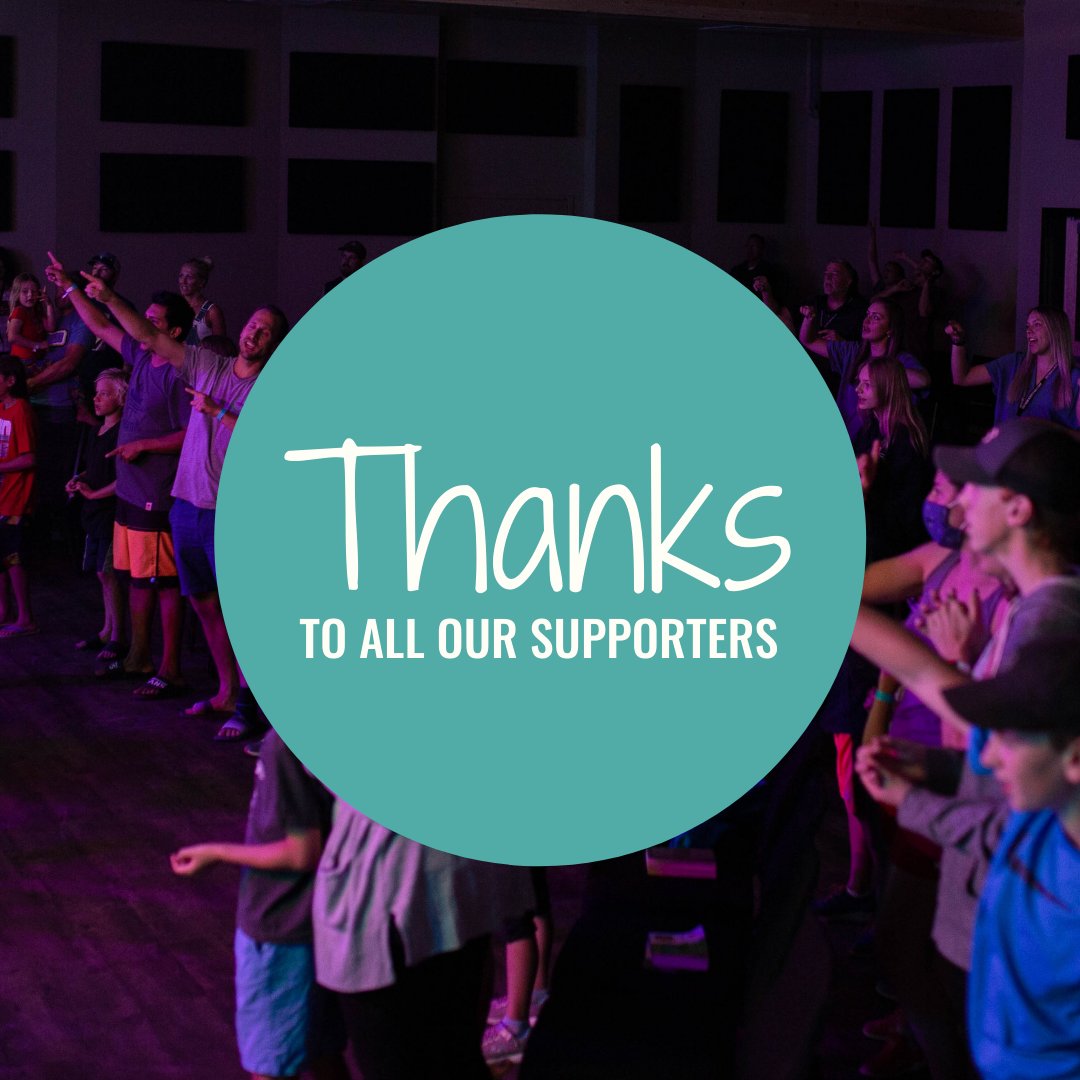 Thanks to all our amazing supporters!

We couldn't do summer camp or year-round events and hosting groups without your generosity and incredible support financially, in prayer and encouragement. Thank you!

#thankfulthursday #thankyou  #southernalbertabiblecamp #sabc
