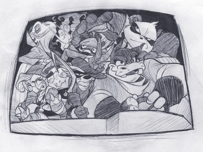 ....And as a result, I felt the need to draw it, too!

So, thanks!😁✨ #slycooper https://t.co/IFn5QUnDqP 