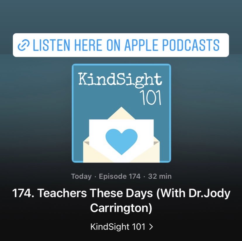 MorganeMichael's tweet photo. So thrilled to have a BRAND-NEW episode with @DrJCarrington (third time appearance) on my podcast #kindsight101 to discuss her book #teachersthesedays โฆ so relevant in times of #covid #onlinelearning #parenting #teachertwitter and general #struggle #reconnect @lauriesmcintosh https://t.co/VIH56902rz