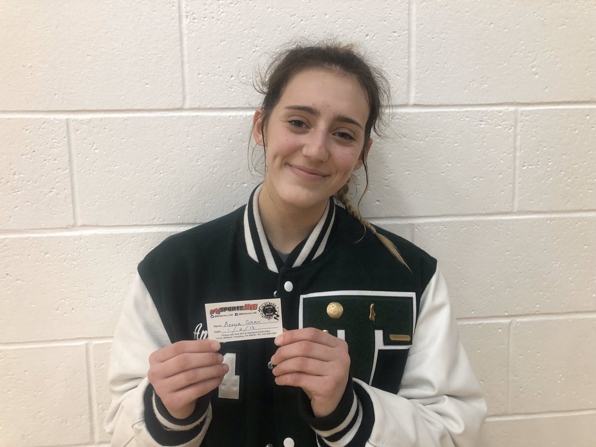 Anna Gray and the Tinora Rams secured a big road GMC victory over Wayne Trace at the Palace tonight, 44-34, Anna led the way and was named the Signature Embroidery Player of the Game for her efforts, great game Anna! 
#MySports