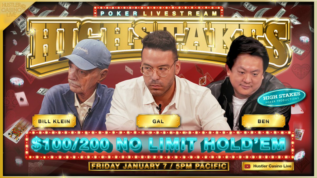 SUPER HIGH STAKES POKER TOMORROW!!!

$100/200 w/ <a href="/GalYifrach/">Gal Yifrach</a>, Bill Klein, <a href="/blankcheckben/">Benjamin Lee</a>, 
<a href="/helloitslynne/">lynne</a> &amp; more

Commentary by <a href="/marcgoone/">marc goone 🍅</a>

Watch it here: youtube.com/watch?v=uyxE8i…