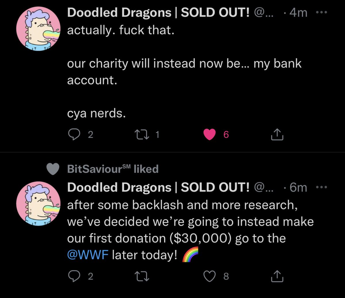 radrugs_io's tweet photo. This shouldn't happen anymore... 

We like to think we can bring a bit of security or at least warn people before it's too late.

What happened with doodle dragons is a damn shame.

Help us combat this type of behaviour! https://t.co/Acf5o7ZQB5