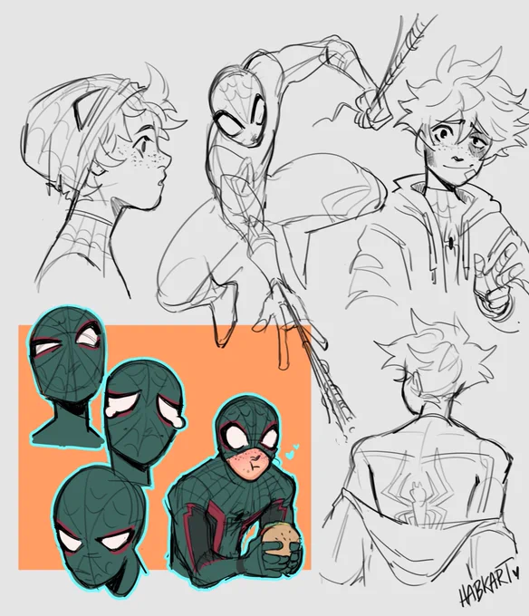 thinking about spiderman deku 