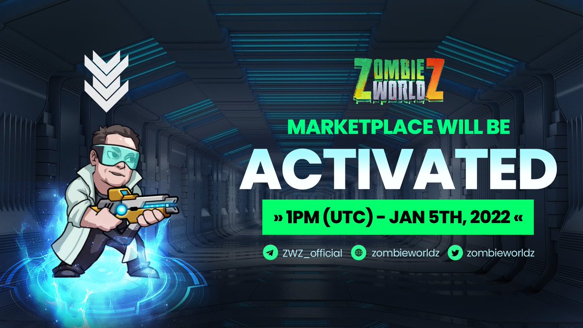 ZWZ_Official's tweet photo. 📣 MARKETPLACE WILL BE ACTIVATED ON JAN 7TH, 2022 📣

👏 NFT Marketplace will come ON 1PM (UTC) - Jan 7th, 2022 with many exciting things!

😍NFT Marketplace link: https://t.co/5fGVh9N4ng 

👉 More detail: https://t.co/MdFdJmfBUq https://t.co/RA0DTYT7zw
