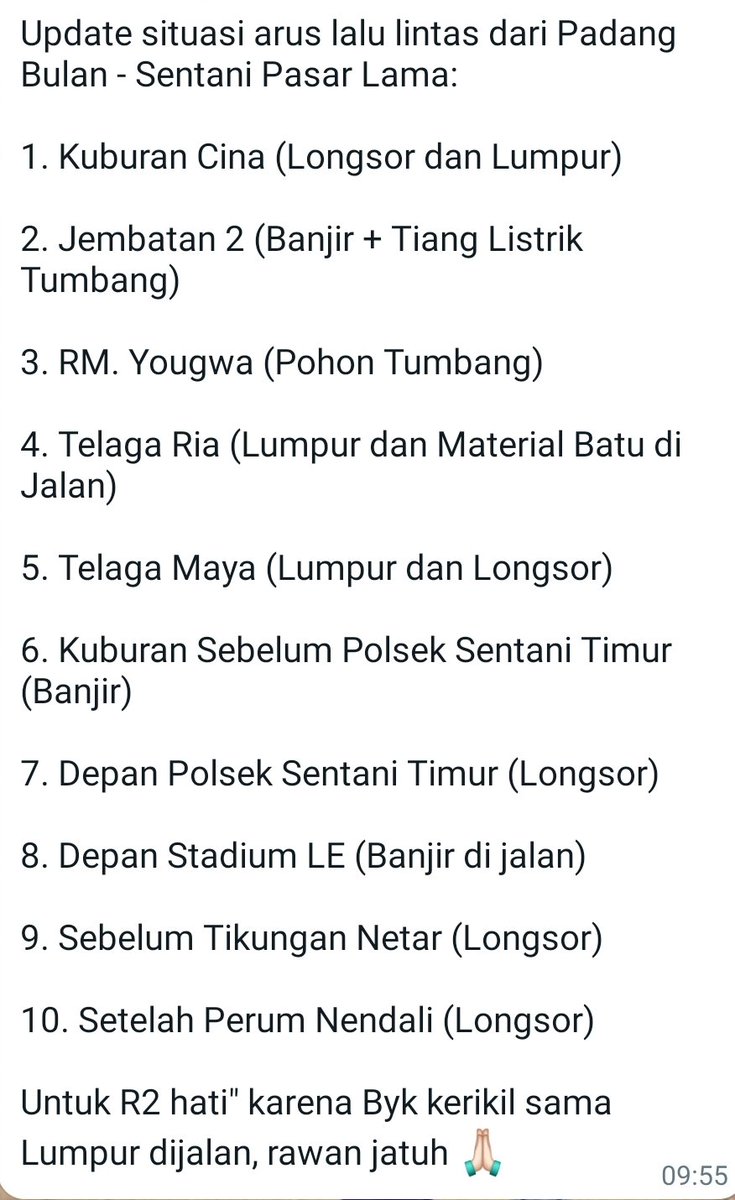 Update situasi jalan raya Waena - Sentani