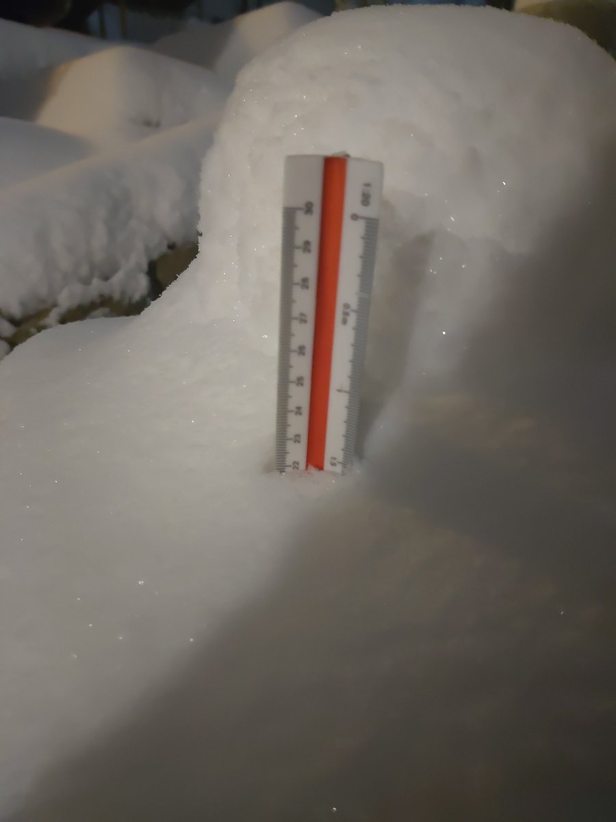 aarondeskins's tweet photo. We have 22cm (8.6") here on the Westmoreland hill in Charleston as of 2200 January 6; in our Snowstorm Patio Furniture Photo-Op. #wvwx https://t.co/vFG9roO4l1