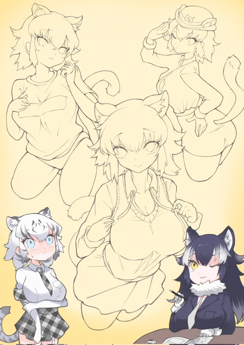 #けものフレンズ
ホワイトタイガーさん詰め合わせ近日公開予定 
