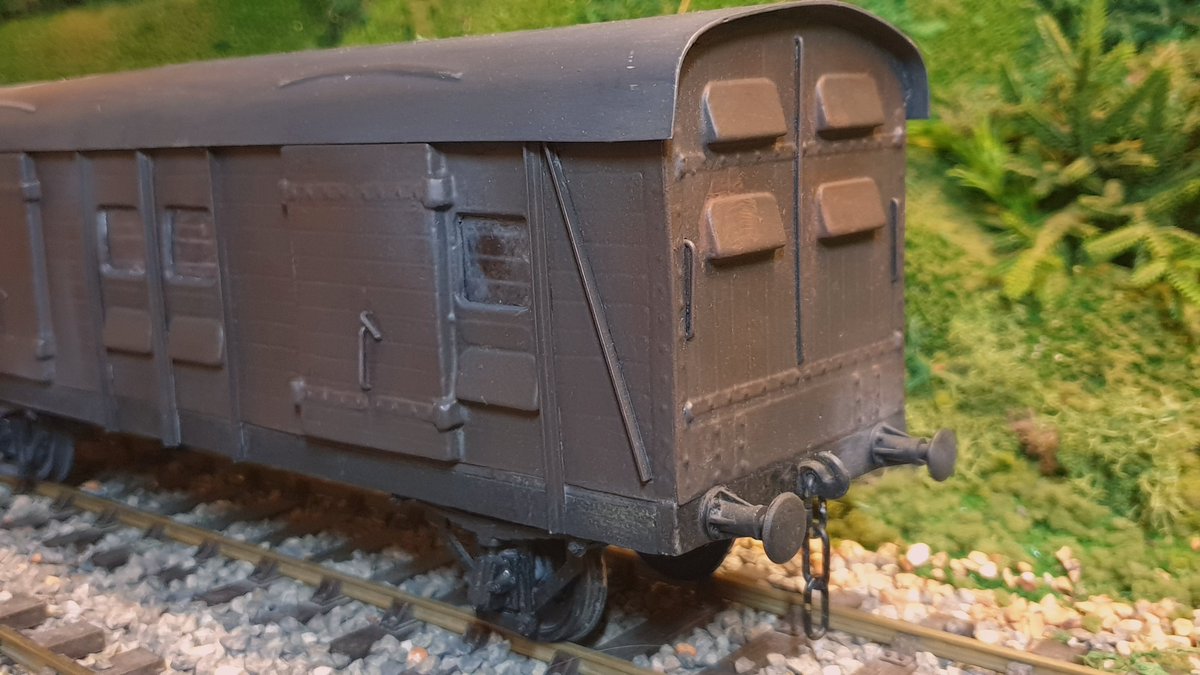 Another truck, the CCT! This was a great build and a welcome addition to my rolling stock. This is now the biggest replica I own and was built from custom cut wood and vac formed plastic. Painting and weathering was done by hand with acrylics. I'm very happy with the result!