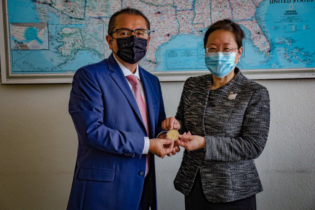 jcsanchezamaya's tweet photo. El día de hoy conversé con la Encargada de Negocios, la Ministra Wang Huijun y con el Consejero Wang Zhigang, ambos funcionarios de la Embajada de la República Popular China en México, para mejorar la cooperación en temas de seguridad entre las autoridades de ambos países. https://t.co/xH5Va0AUrd