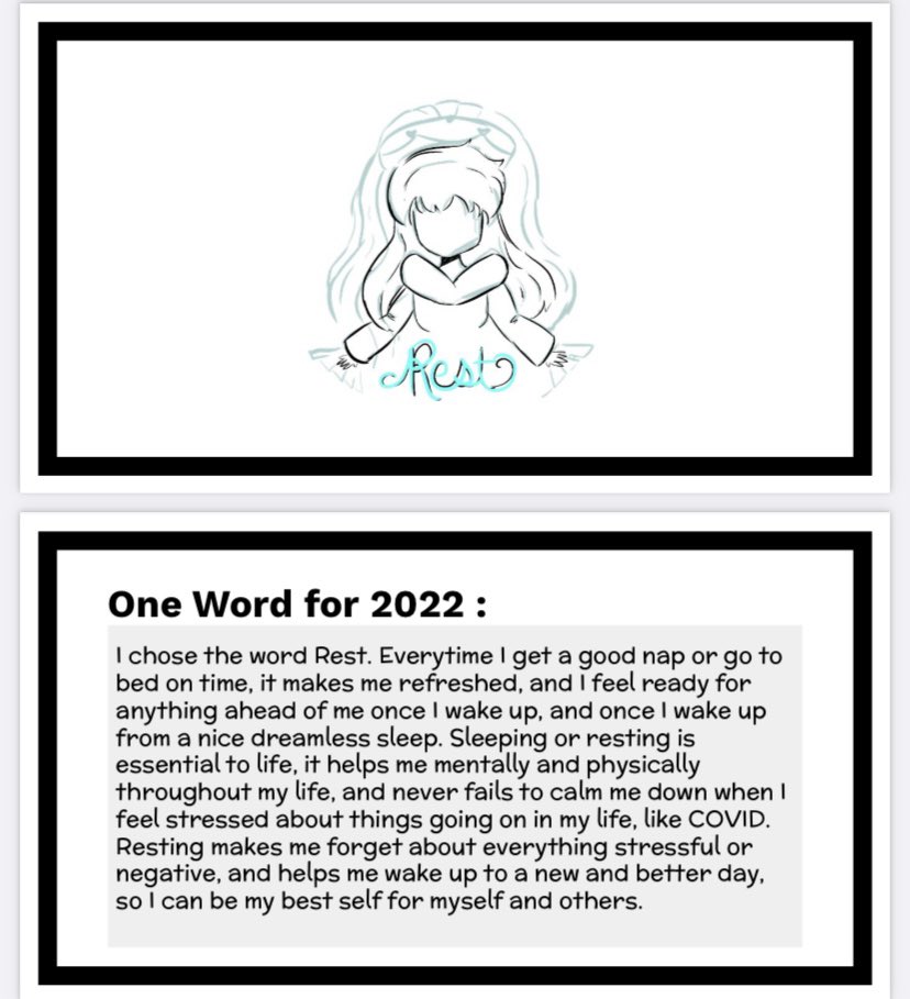 Gr. 6’a and 7’s did an impressive job on coming up with One Word that will keep them grounded and committed in making 2022 better than the last❣️☺️👩🏽‍🏫 What’s your one word for 2022?! <a href="/HaltonDSB/">HDSB</a> <a href="/HDSBElemProgram/">HDSB Elementary School Program</a> <a href="/PalermoPS/">Palermo Public School</a>