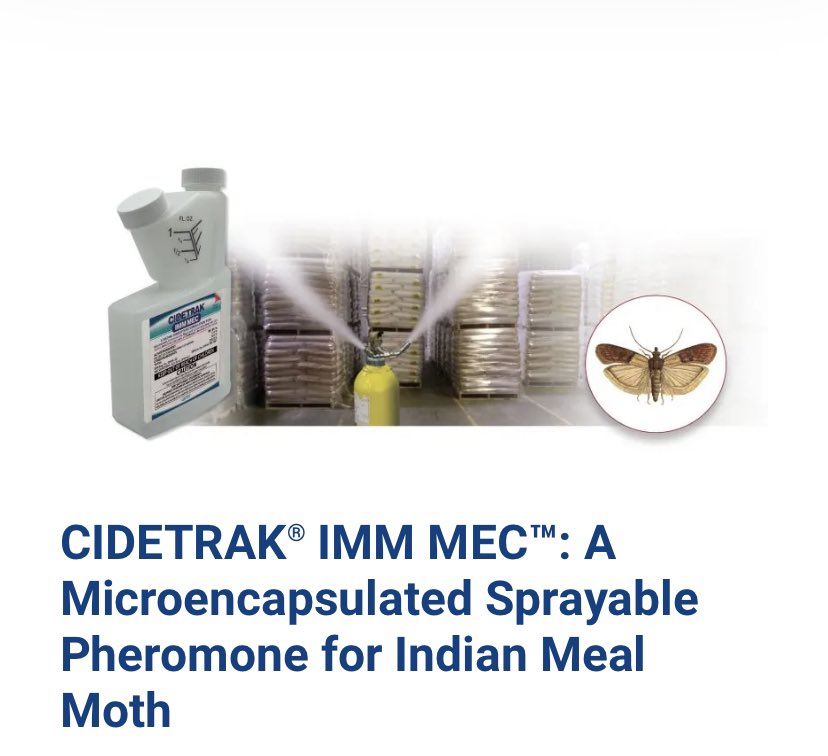 TreceInc's tweet photo. Check out our latest Field Notes #blog post about CIDETRAK IMM MEC - microencapsulated sprayable mating disruption for Indian Meal Moth and 4 other moth species! 

https://t.co/rW4OIpBcxb https://t.co/oQX6HyCoQm