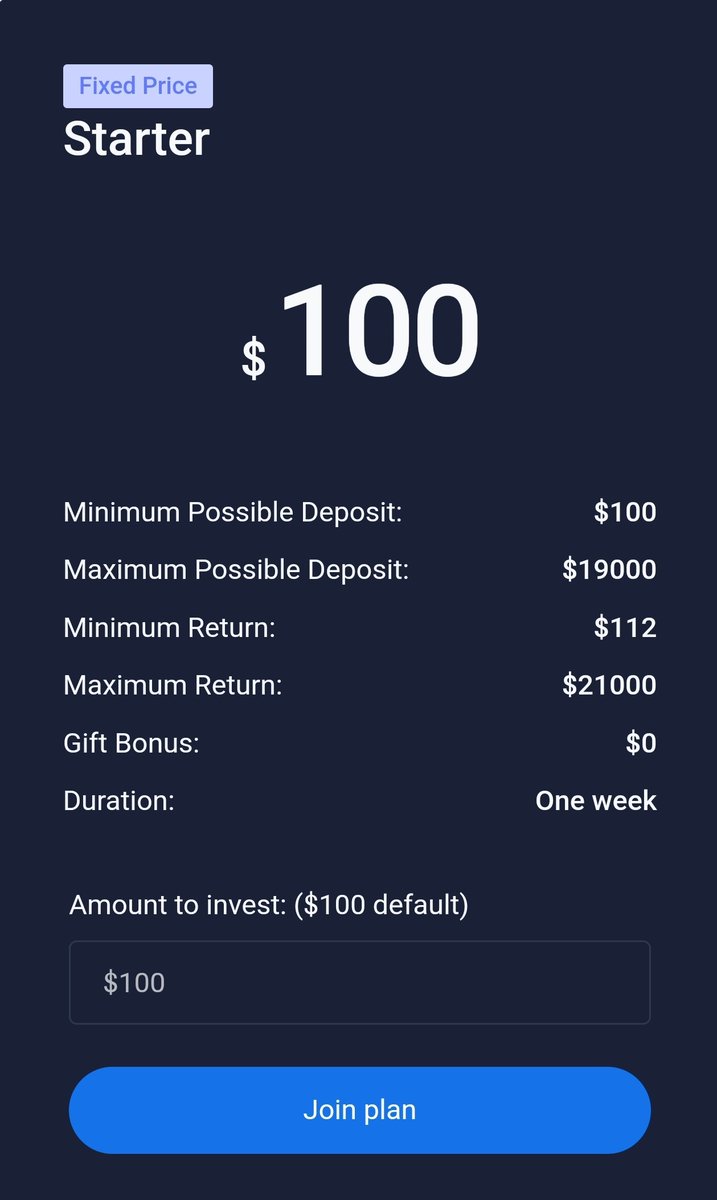 investwithsam's tweet photo. INVESTMENT PLATFORM #2
If you want something quick that you can cash out to your bank account every week, try this one!!
Min investment is just $100!

https://t.co/837W35e2yA

#investing #EarnFromHome #Easymoney #makemoneyonline #opportunity #girlboss #MoneyTalks https://t.co/sUR8i4nI7y