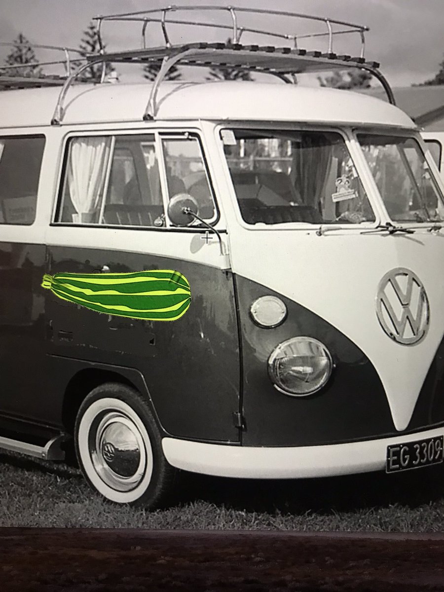 It’s not often you get to do a keynote featuring a 1967 split screen VW complete with courgette; on a structural geology and @TSG_since1970 icon #JGRamsay