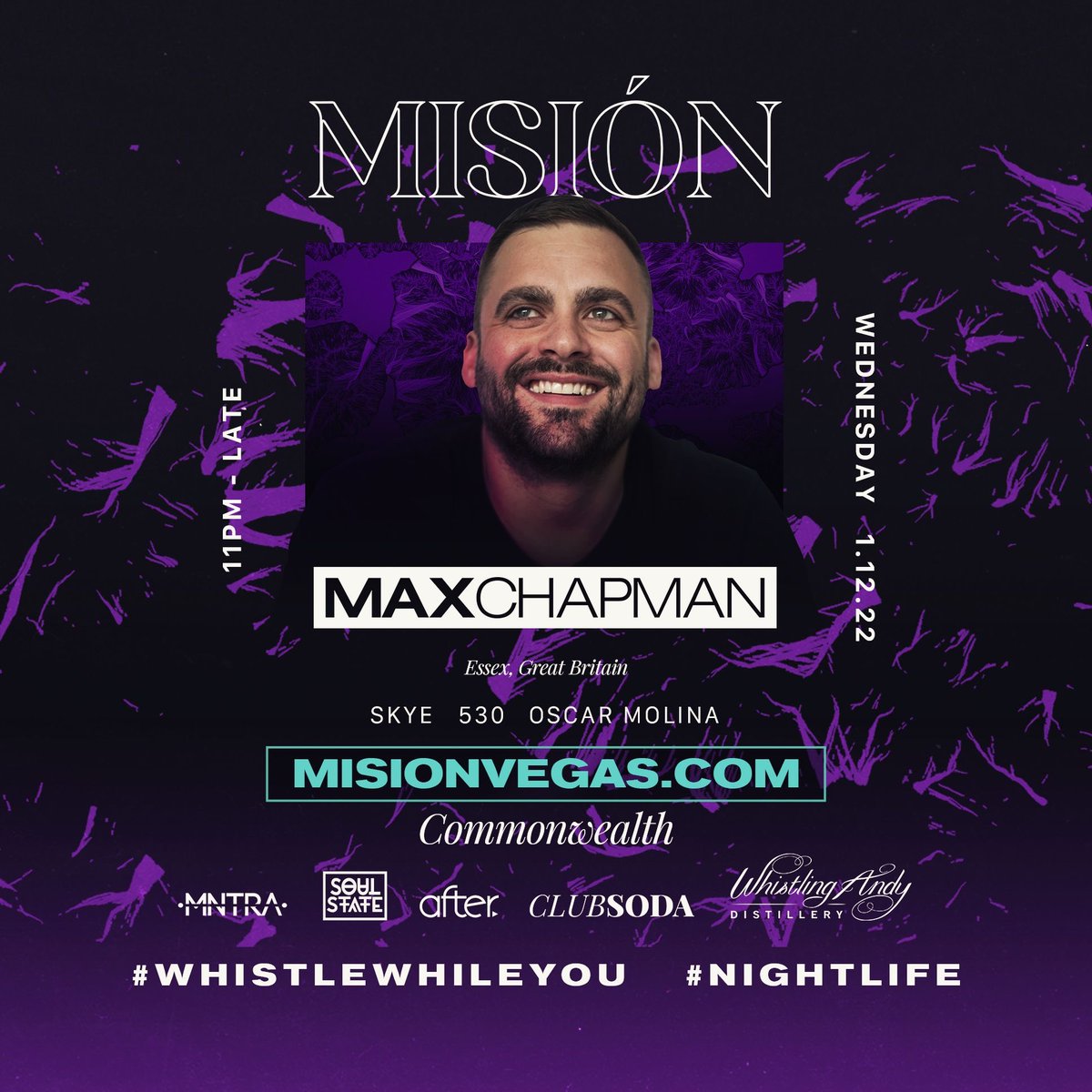 😈 MISIÓN w/ Max Chapman

1.12.22 | 11PM-3AM

GUEST LIST: sevn.ly/xlOY6WjA

Commonwealth 

#530 #fivethree0 #housemusic #downtownlasvegas #dtlv #discopussydtlv #clubsodalv #commonwealthlv #luckydaydtlv #technotacotuesday #area15 #oddwoodbar #misionvegas