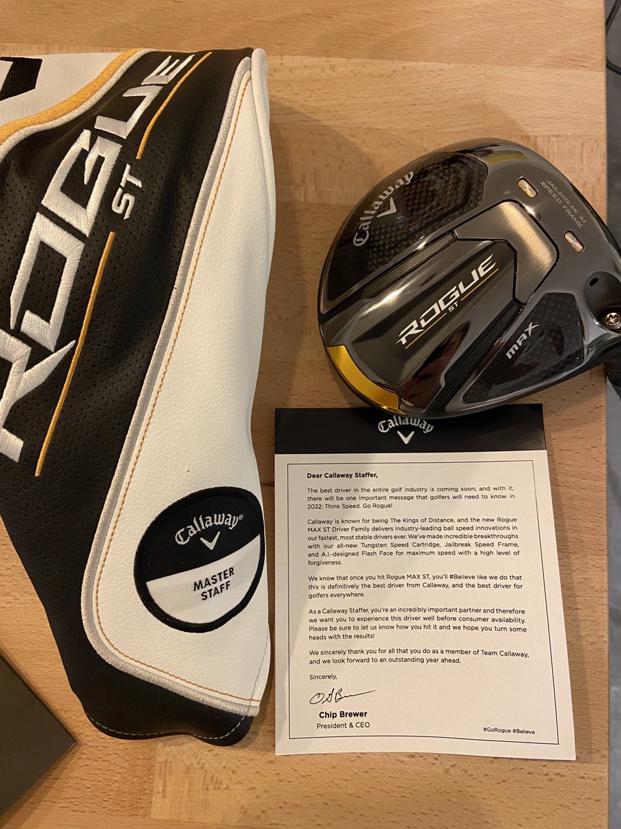 Very excited for this new ⁦<a href="/CallawayGolf/">Callaway Golf</a>⁩ product. Glad to be part of the family. Thanks ⁦<a href="/BruceCarroll11/">Bruce Carroll</a>⁩ &amp; ⁦<a href="/jbrunner_/">Josh Brunner</a>⁩ for making us feel special!