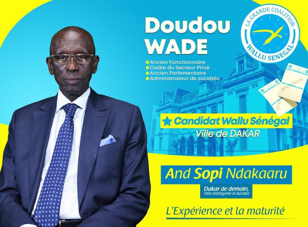 wallusenegal's tweet photo. Doudou Wade, l’expérience et la maturité au service de la ville de Dakar.
#senegal #kebetu #walludakar #team221 https://t.co/rsGL30plsi