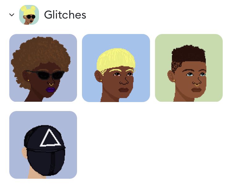 What are #TheGlitches ? 
Short answer is my favourite project, full of genuine people representing diversity. Pixel art which really looks like people. For the long answer see Daniel’s thread!