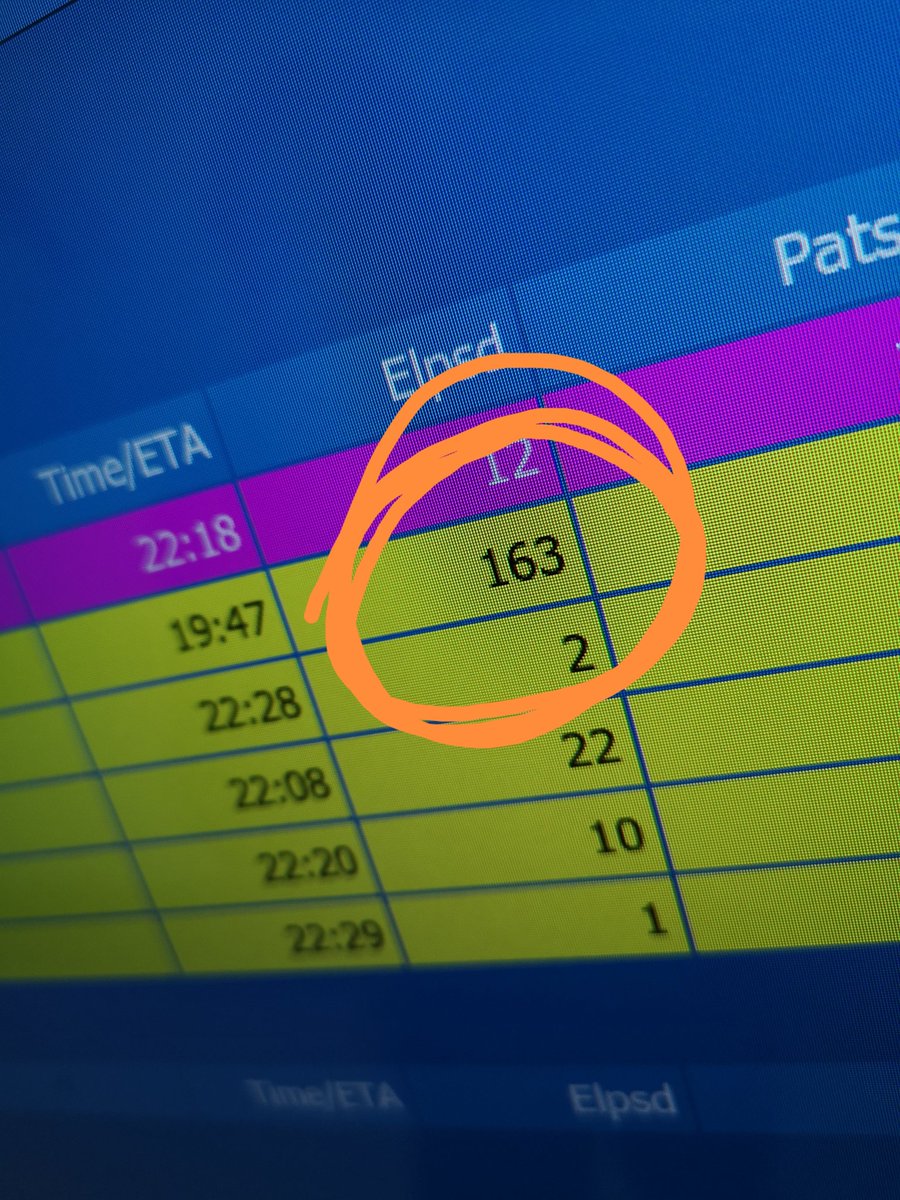 This is how long I spent in the back of an enclosed ambulance treating a patient (Covid+ve) because there were no cubicles available. What more 'data' is needed for <a href="/sajidjavid/">Sajid Javid</a> to realise that it's not just about the current strain on the #NHS but the everyday risks to each staff
