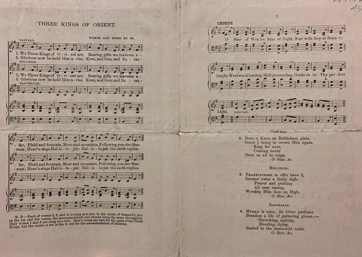 GeneralSeminary's tweet photo. #funfact the Christmas carol, originally intended as an #epiphany song, "We Three Kings" was penned by GTS alumnus &amp; faculty member John Henry Hopkins, Jr. Hopkins who taught music and played organ here from 1855-1857 https://t.co/8YwYiGZ6Su