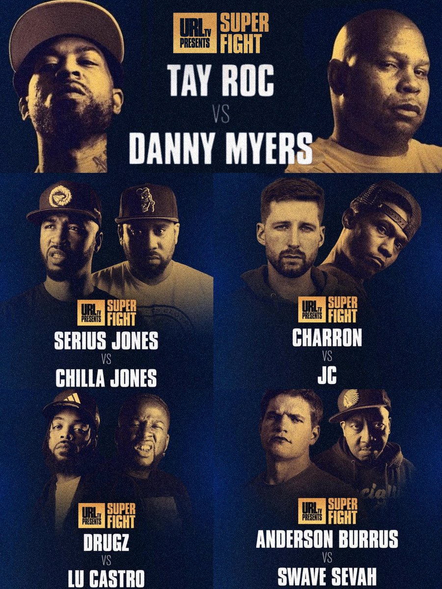 TAY ROC vs DANNY MYERS URL #SUPERFIGHT SATURDAY.