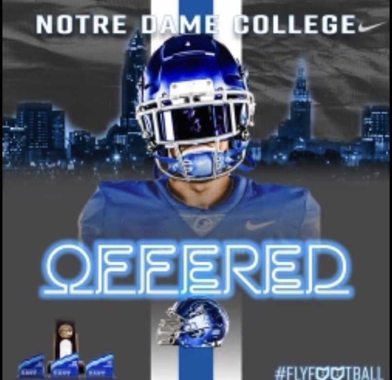 Blessed to receive an offer from Notre Dame College (OH) <a href="/mmental7/">Mickey Mental</a> @CoachE_NDC  <a href="/CadetsFootball/">Frederick High School Cadet Football</a> <a href="/CoachPlante19/">Bob Plante</a>