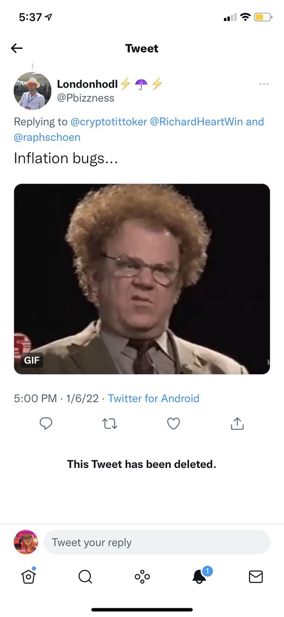 hexicantittoker's tweet photo. @Pbizzness can’t handle the #Bitcoin truth😂😂😂 https://t.co/PJKRKeHPYV