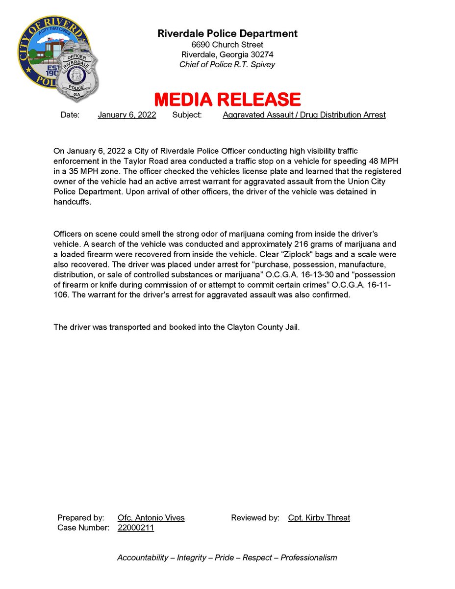RiverdalePD's tweet photo. **MEDIA RELEASE** https://t.co/CDChtINonX