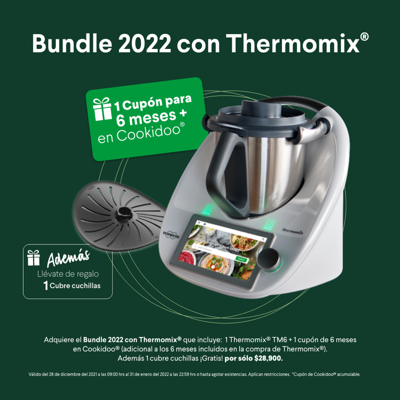 ThermomixMexico's tweet photo. ¡Inicia el año mejor con #Thermomix®!

Elige la mejor promoción y crea nuevas experiencias. Obtén HOY tu Thermomix® + Cubre cuchillas de REGALO, el Bundle #Kobold o el Bundle 2022 con Thermomix®. 💚

*Contacta a tu Presentador o agenda tu experiencia aquí: https://t.co/aKs8JW6Y9x