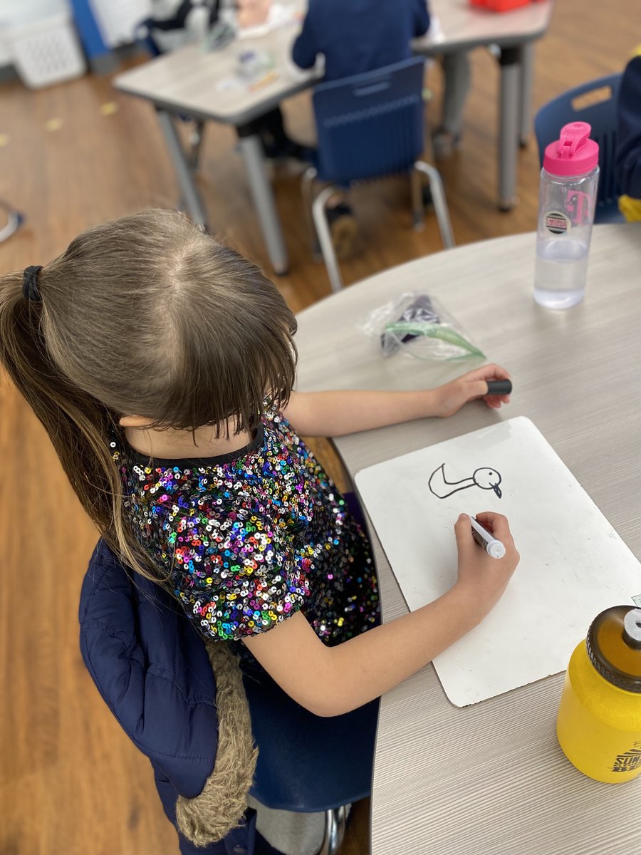 SunshineBees's tweet photo. Math work! How would you represent 5 ducks in a pond and then 4 more came in? Thinking! #beebright https://t.co/p6ZN4LRAZO