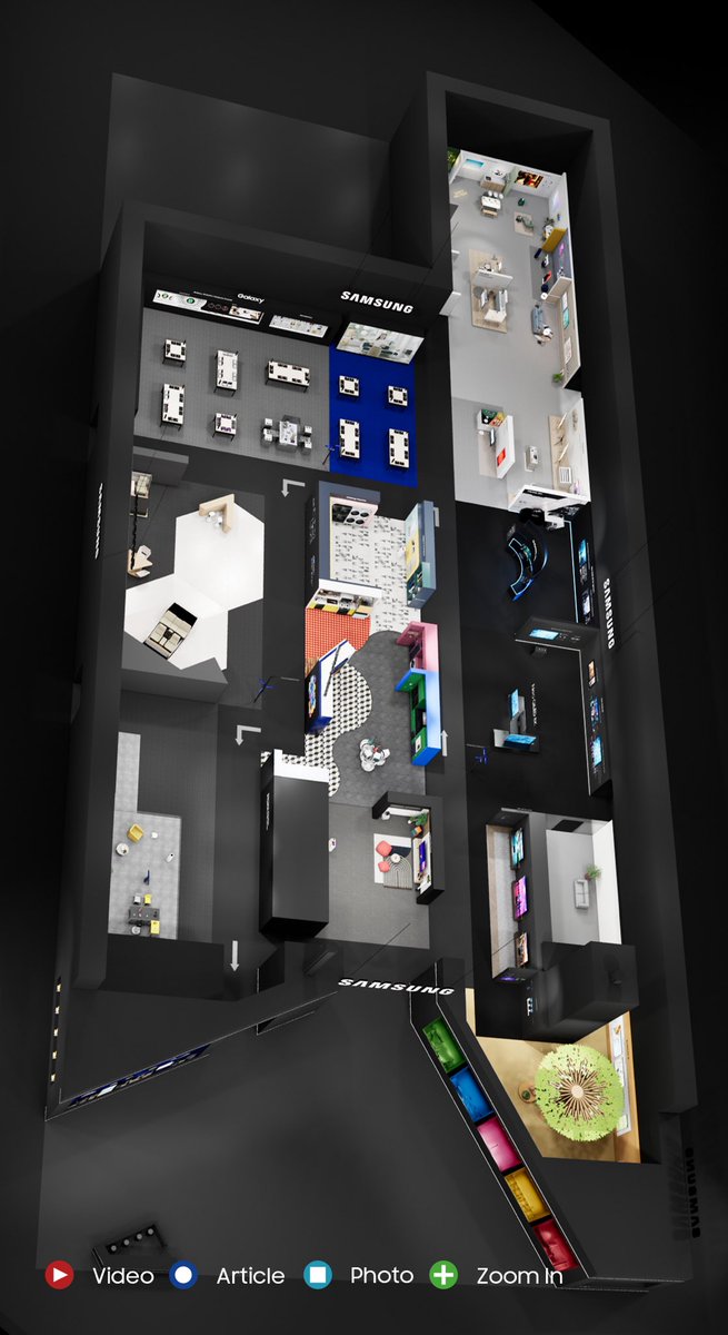 My last stop of the day and it was a winner, <a href="/SamsungUS/">Samsung US</a> you dressed for #ces2022 success - amazing IRL experience, great storytelling and product showcase and a metaverse announcement  PLUS a virtual tour (below).  Take a bow; you've won the 👑!