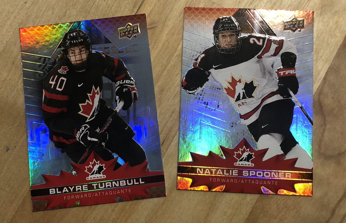 A long time coming & well deserved recognition. My daughter is stoked that the first @TimHortons card she got was @katbt617 and then @natspooner5 right after! I’m not sure who’s more excited though, me or her!! #WomenInSport #RepresentationMatters #SeeHerBeHer