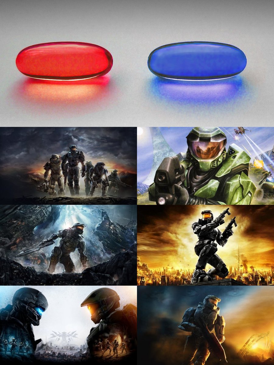 Ninja's tweet photo. Which pill would you take? @Halo edition https://t.co/mW18oQtaWJ