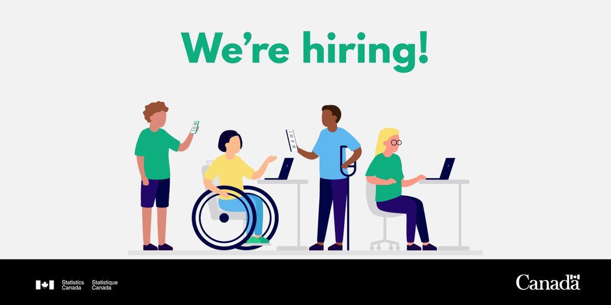 StatCan_eng's tweet photo. 🚨 #Job alert! We’re looking for #analysts and data scientists to join our agency. Apply now ➡️ https://t.co/KBgpsh2Gpk . 📈 https://t.co/lDZjlhsMS3