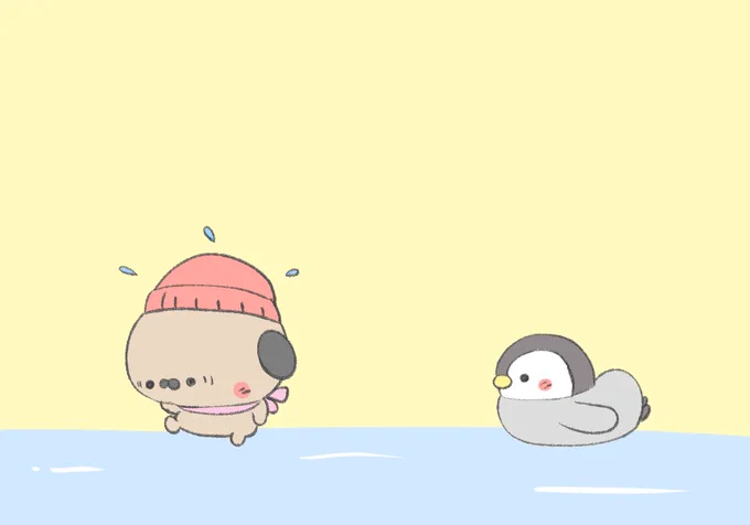 パグとペンギン
「路面凍結」 