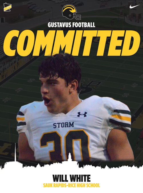 _willwhite's tweet photo. A huge thank you to my family, teammates and coaches for getting me to where I am today! I am very grateful to have this opportunity to play football at the collegiate level! I’m extremely excited to announce my commitment to @gustavus to continue my academic and athletic career! https://t.co/2UpNtxQFNv