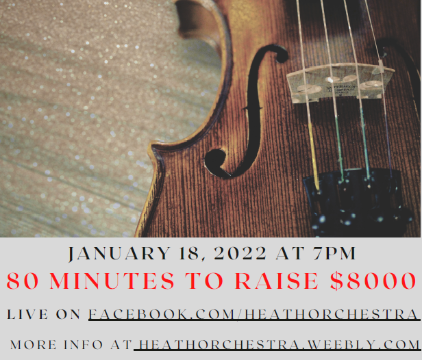 HeathOrchestra's tweet photo. Tune in on Tuesday, January 18th at 7pm for a once-in-a-lifetime opportunity to see behind the scenes of the nationally-recognized RHHS Varsity Orchestra!

Bid on items in our silent auction, and watch exclusive interviews of students and directors!

https://t.co/nwpDdmxyJk https://t.co/gd7UxBPlwl