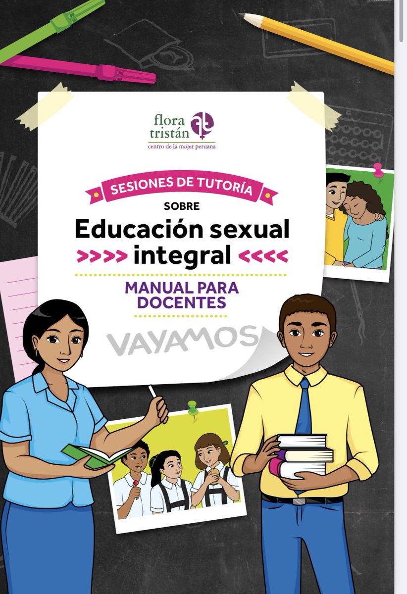 Esto es lo ya vienen recibiendo muchos niños en las escuelas peruanas a pesar de que recién el @MineduPeru publicó los lineamientos a mediados del 2021. Además recordemos que el Estado solo deja que sea la ESI la única forma de enseñar sexualidad. No deja otra opción. (3/9)