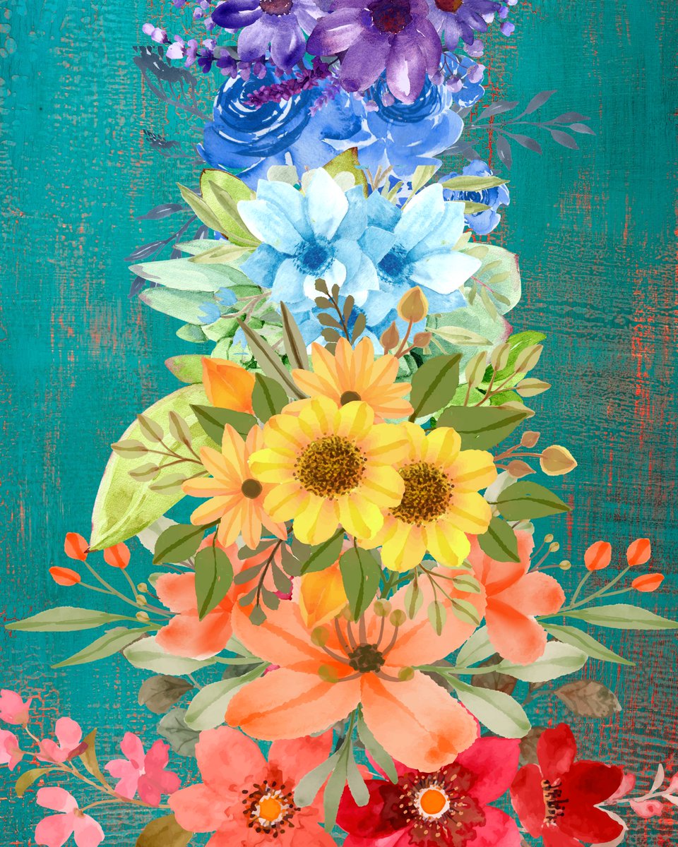 arrow_mint's tweet image. Attempt to make a chakra themed floral piece( colors in order of the chakras) 🧘‍♀️ #chakra #floral #art #digitalart #Spiritual #ArtistOnTwitter #artforsale