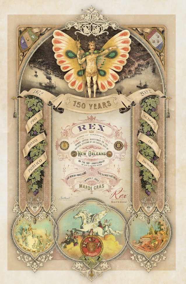 Happy Twelfth Night! We're proud to announce our theme for this year as "School of Design Sesquicentennial," which celebrates our 150th Anniversary. This is our beautiful proclamation created by Matthew Hales.
rexorganization.com/News/2022/king…
