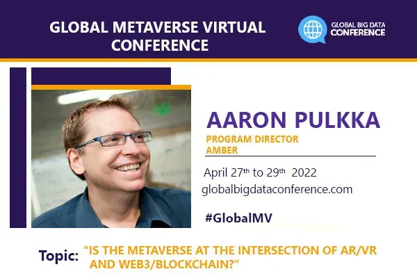 bigdataconf's tweet photo. We are delighted to have @apulkka as a speaker at Global #Metaverse Conference Apr 27th - 29th 2022

Speaker https://t.co/lMoII7xeJo
Register now https://t.co/sbf9iygZdW
#AR #VR #AI #Web3 #blockchain #GlobalVM #Game #Amber

 Connect with him on LinkedIn at https://t.co/EgVtIweoNy https://t.co/bV8tSEZ4QQ